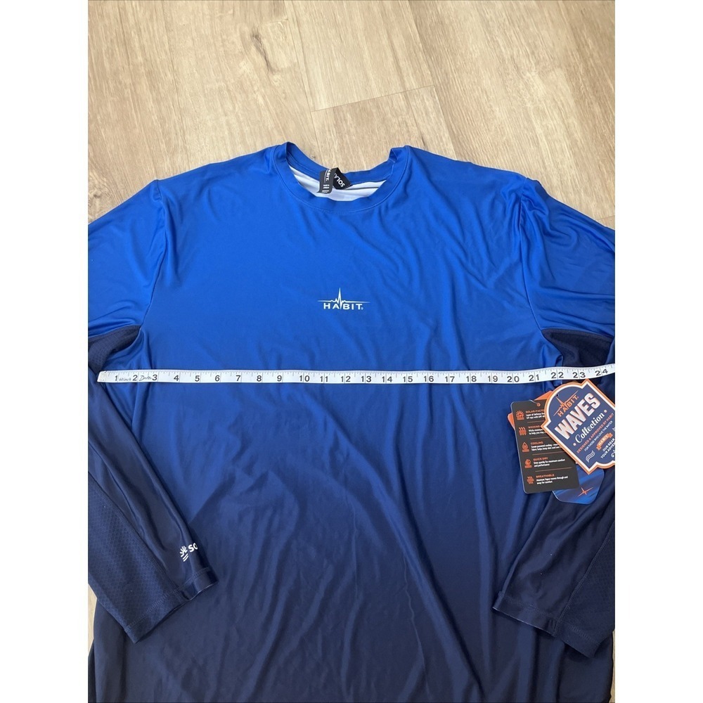 Habit Fishing Shirt Men's XL Solar Factor Blue - Picture 4 of 5